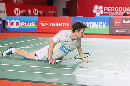 Pic I playing badminton